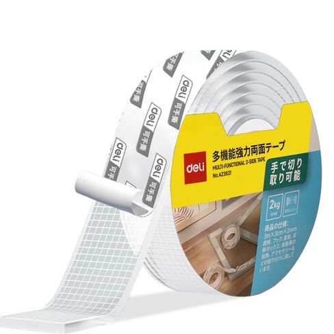 Dayli Double Sided Tape, Removable Nano Tape for Poster Carpet Picture Hanging Strip Rug Wall Outdoor,Load Capacity 4.4 lbs, Length 9.8 ft, Acrylic, Can Be Torn by Hand, Leaves No Residue, Reusable in Saudi Arabia