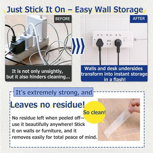 Dayli Double Sided Tape, Removable Nano Tape for Poster Carpet Picture Hanging Strip Rug Wall Outdoor,Load Capacity 4.4 lbs, Length 9.8 ft, Acrylic, Can Be Torn by Hand, Leaves No Residue, Reusable in Saudi Arabia