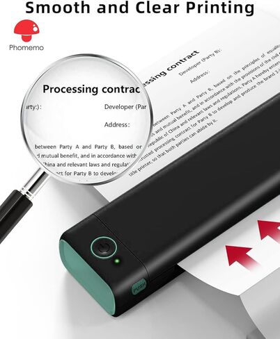 Phomemo Quick-Dry US Letter Size 8.5 x 11 Inch Thermal Printer Paper Rolls, Thermal Paper for M08F-Letter Portable Printer, for Picture, Business, Homework, 2 Rolls in Saudi Arabia