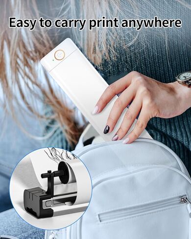 Phomemo Quick-Dry US Letter Size 8.5 x 11 Inch Thermal Printer Paper Rolls, Thermal Paper for M08F-Letter Portable Printer, for Picture, Business, Homework, 2 Rolls in Saudi Arabia