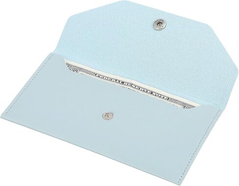 محفظة Teaaha النقدية من الجلد الطبيعي، محافظ لحشو الأموال، منظم، قابلة لإعادة الاستخدام، محفظة مغلف للميزانية، محافظ بمقبض عتيق للرجال والنساء، فواتير الشيكات النقدية، تصميم بسيط (أزرق) in Kuwait