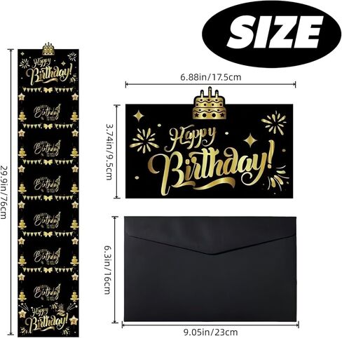 ظرف نقود عيد الميلاد للهدايا النقدية، حامل نقود DIY للنقود، حامل بطاقة مفاجأة لهدايا عيد الميلاد بين العائلة والأصدقاء، بطاقة هدايا نقود للرجال والنساء (أسود) in Kuwait