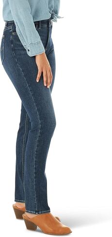 Lee Women's Ultra Lux Mid-Rise Slim Fit Straight Leg Jean in Saudi Arabia