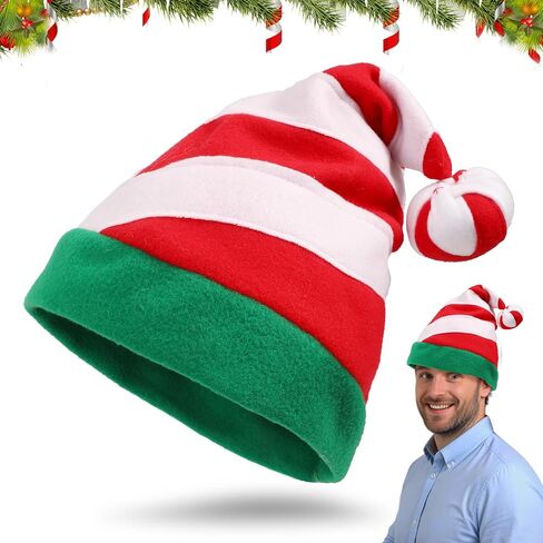 Christmas Santa Hats for Adults, 2 PCS Green Velvet Santa Hat, Soft Xmas Holiday Hats Family Cosplay Accessories in Saudi Arabia