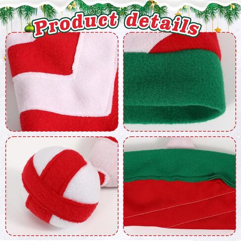 Christmas Santa Hats for Adults, 2 PCS Green Velvet Santa Hat, Soft Xmas Holiday Hats Family Cosplay Accessories in Saudi Arabia