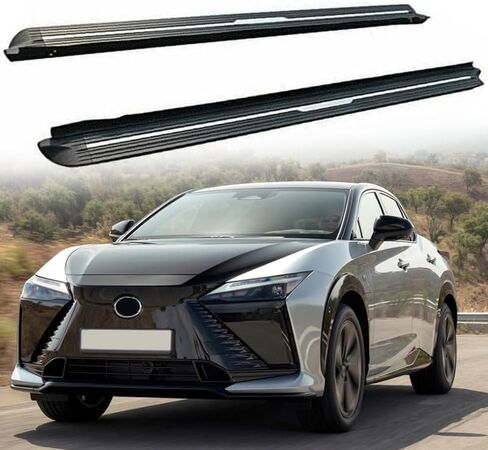 2Pcs Running Boards Side Steps Pedal Nerf Bars Fits for Lexus RZ 2023 2024 2025 2026 Black Nerf Bar(with Brackets in Saudi Arabia