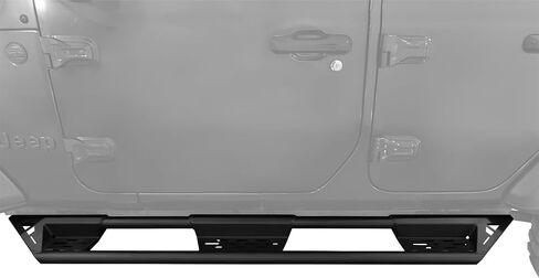 Side Steps for Jeep Wrangler JL | Heavy Duty Steel Running Boards with Textured Black Finish | Easy Direct Fit Installation, All Hardware Included in Saudi Arabia