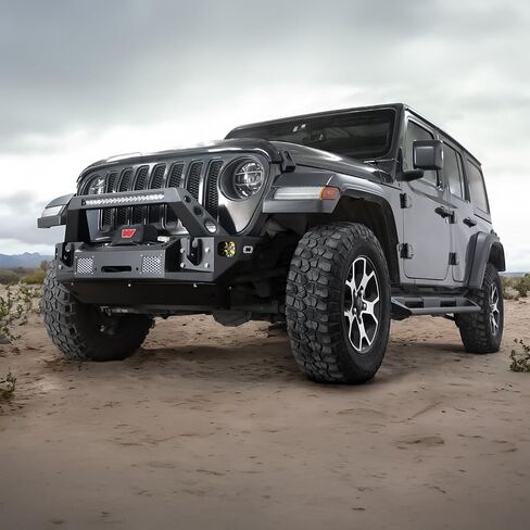Side Steps for Jeep Wrangler JL | Heavy Duty Steel Running Boards with Textured Black Finish | Easy Direct Fit Installation, All Hardware Included in Saudi Arabia