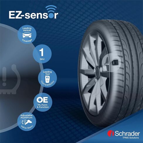مستشعر SCHRADER 33700 TPMS - مشبك عالي السرعة DB+ EZ-Sensor قابل للبرمجة. يجب برمجته باستخدام أداة قادرة على برمجة TPMS قبل التثبيت in Saudi Arabia