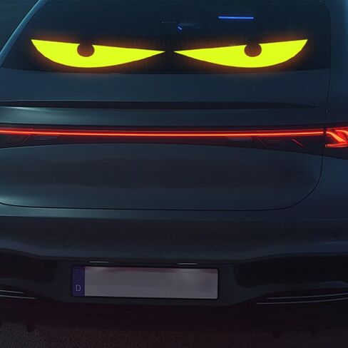 عيون LED للزجاج الأمامي للسيارة، قطعة واحدة مقاس 23.62 بوصة × 4.72 بوصة ضوء عيون الشيطان، شاشة LED مرنة قابلة للبرمجة للسيارات والشاحنات، شاشة تمرير مخصصة لعيون Lightride، لافتة السيارة والإعلان in Saudi Arabia