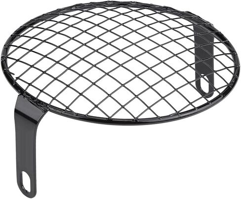 6.5in Motorcycle Headlight Grill Cover Mask for Cruiser Chopper Cafe Racer - Round Iron Protector (Grid mesh Cover) in Saudi Arabia