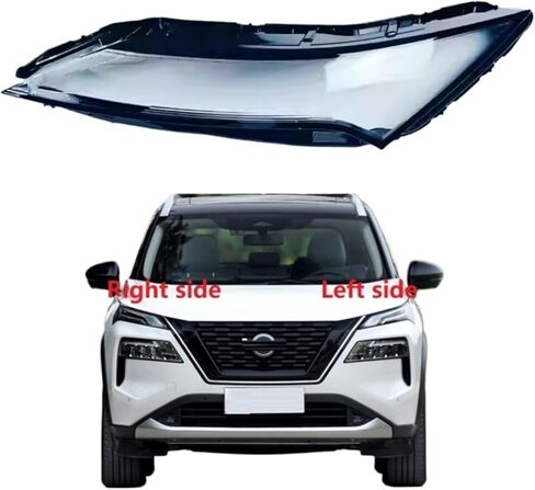 Compatible for Nissan X-Trail 2021 2022 2023 2024 Headlamp Cover Headlight Shell Transparent Lampshade Plexiglass Replace The Original Lens(Right Side) in Saudi Arabia