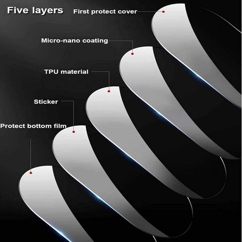 Car Headlight Protective Film For cadillac ct5 2020-2024 blackened car headlight film front light transparent blackened exterior protective sticker in Saudi Arabia