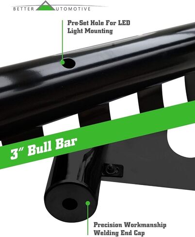 2.5" Black Bull BAR Compatible with 2003-2009 Toyota 4RUNNER Brush Grille Guard Front Bumper in Saudi Arabia