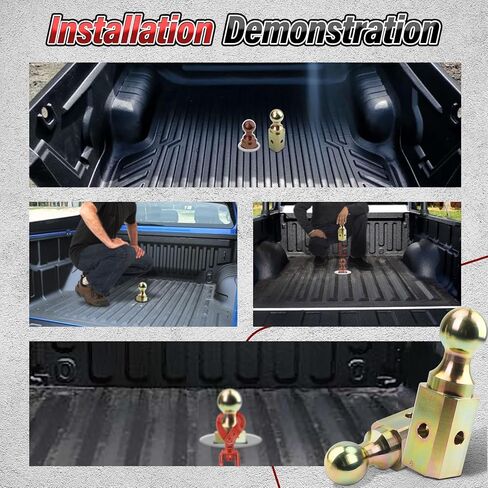 GNXA2062 Gooseneck Ball & Safety Chain Kit Fit for Dodge Ram Trucks, Fit for for-d Trucks,Fit for GMC Trucks, Fit for Nissa-n Trucks OEM GNXA2062 Puck System Gooseneck Hitch Kit in Kuwait