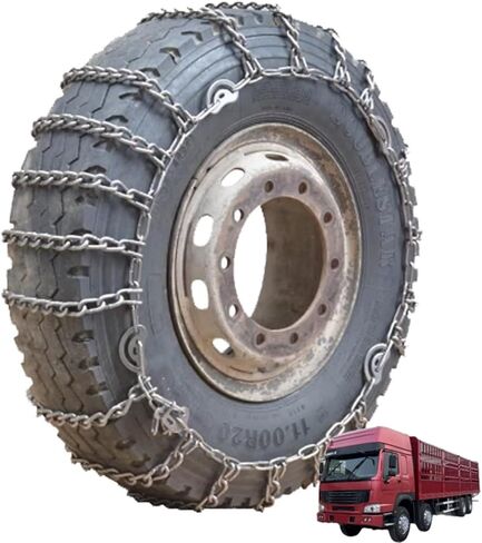 2pcs 9mm Snow Chains for Trucks & SUVs – Reinforced Anti-Skid Chains –Easy On and Off for Ice Snow & Sand 9.00-20 2pcs 6.00-14 in Saudi Arabia