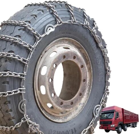 2pcs 9mm Snow Chains for Trucks & SUVs – Reinforced Anti-Skid Chains –Easy On and Off for Ice Snow & Sand 7.00-16 2pcs 315/70R22.5 in Kuwait