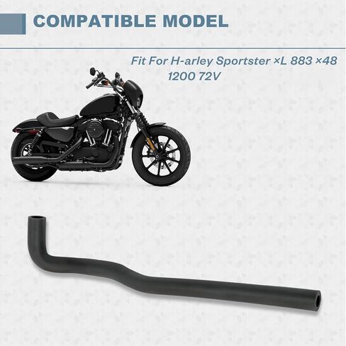 Motorcycle Oil Drain Line Oil Cooler Hose Line Fit for Harley Sportster XL 883 X48 1200 72V Black (2014-2024) in Saudi Arabia