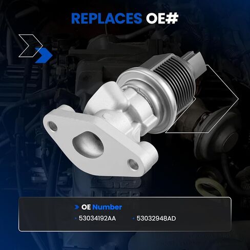 صمام EGR EGV1150 متوافق مع جيب ليبرتي/جراند شيروكي 3.7 لتر V6 2007-2012 | يستبدل 53034192AA، 53032948AD | متوافق مع دودج نيترو/رام 1500 3.7 لتر in Saudi Arabia