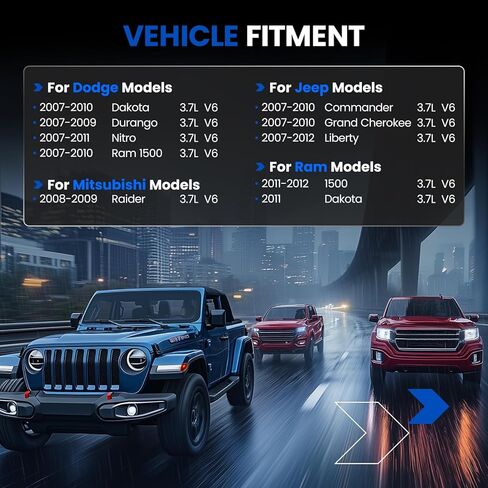 صمام EGR EGV1150 متوافق مع جيب ليبرتي/جراند شيروكي 3.7 لتر V6 2007-2012 | يستبدل 53034192AA، 53032948AD | متوافق مع دودج نيترو/رام 1500 3.7 لتر in Saudi Arabia