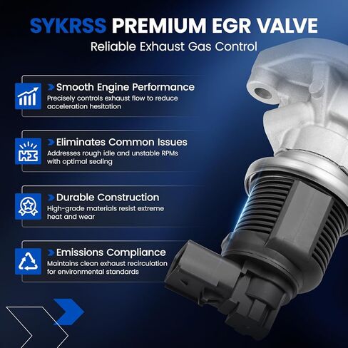 صمام EGR EGV1150 متوافق مع جيب ليبرتي/جراند شيروكي 3.7 لتر V6 2007-2012 | يستبدل 53034192AA، 53032948AD | متوافق مع دودج نيترو/رام 1500 3.7 لتر in Saudi Arabia