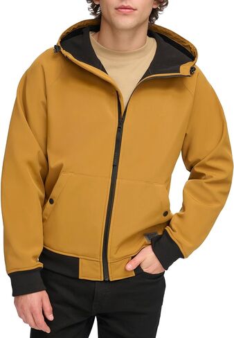 Levi's Men's Hooded Water Resistant Softshell Bomber Jacket in Kuwait