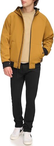 Levi's Men's Hooded Water Resistant Softshell Bomber Jacket in Kuwait