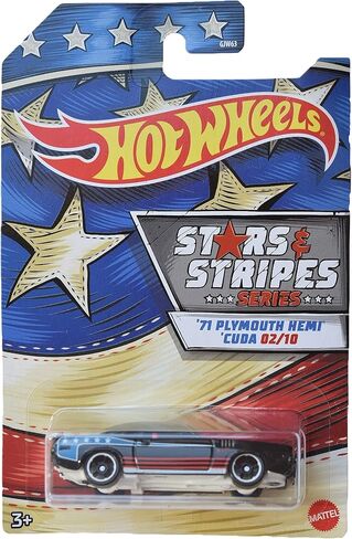 Hot Wheels '71 Plymouth Hemi 'Cuda, [black] Stars & Stripes Series 2/10 in Saudi Arabia