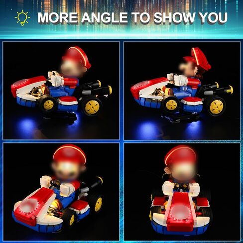 مجموعة إضاءة LED لمجموعة Lego-72037 Mario-Kart، متوافقة مع نموذج مكعبات البناء Lego 72037 (لا تتضمن مجموعة الكتل) in Kuwait