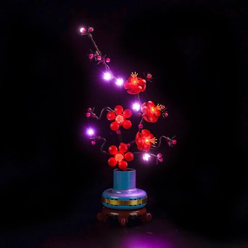 Light Compatible with Lego Plum Blossom 10369 Botanical Collection - No Models Only Light, Creative Lighting Set Accessories Compatible with Lego 10369 Icons Flowers Plum Blossom Set in Saudi Arabia