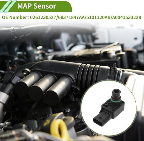 Manifold Absolute Pressure MAP Sensor for Ram 1500 2011-2019 No.0261230527/68371847AA/5101120AB/A0041533228 1 Pc in Saudi Arabia