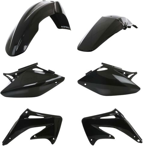 Acerbis Replica Plastic Kit Black for Honda CRF450R 2004 in Saudi Arabia