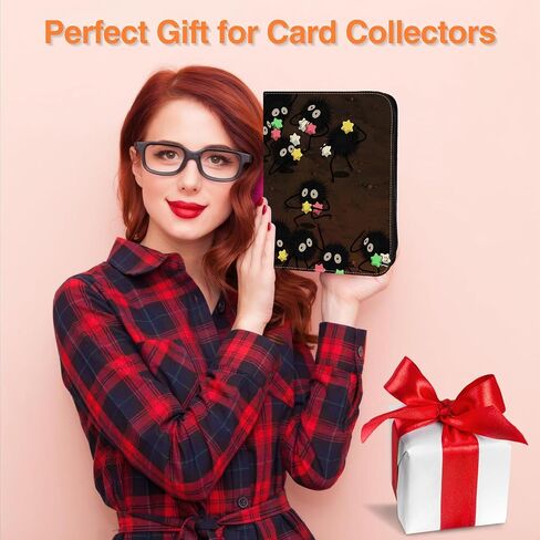 حافظة بطاقات TCG، 900 جيب، 50 ورقة 9 جيوب، ألبوم ثلاثي الحلقات بسحاب لبطاقات مقاس 2.5 × 3.5 بوصة، صفحات خالية من كلوريد الفينيل عالية التحميل، غطاء بولي يوريثان مقاوم للماء، قابل لإعادة الملء، تصميم نمط نجمة Kawaii in Kuwait