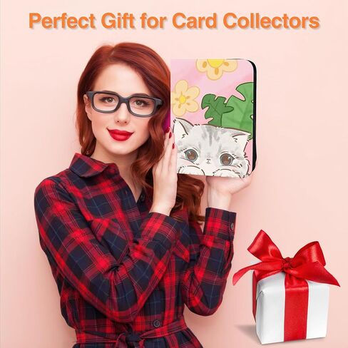 حافظة بطاقات TCG، 900 جيب، 50 ورقة 9 جيوب، ألبوم ثلاثي الحلقات بسحاب لبطاقات مقاس 2.5 × 3.5 بوصة، صفحات خالية من كلوريد الفينيل عالية التحميل، غطاء بولي يوريثان مقاوم للماء، قابل لإعادة الملء، تصميم نمط نجمة Kawaii in Kuwait