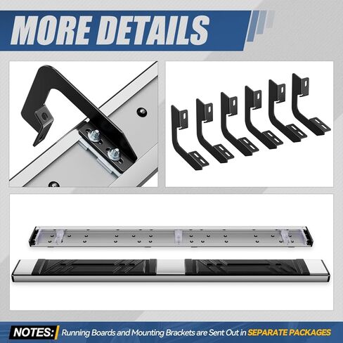 Auto Dynasty Curved Running Board Compatible with 2004-2014 Ford F-150 Regular Cab, Stainless Steel Side Step Rail Nerf Bars, 4" Step Bars, Polished Chrome 05 06 07 08 09 10 11 12 13 in Saudi Arabia