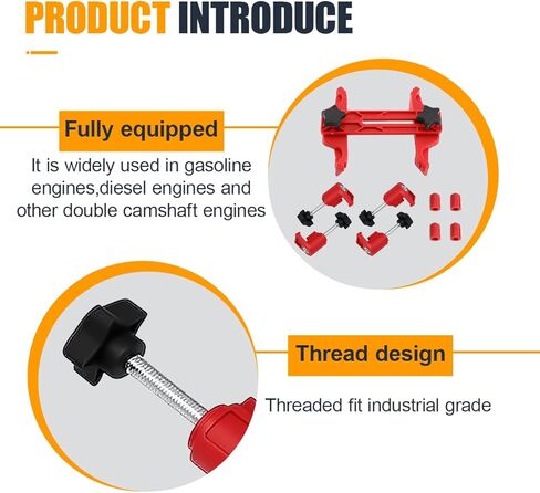 9 PCS Car Camshaft Engine Timing Tool Kit - Dual Camshaft Clamp Car Engine Timing Sprocket Gear Locking Tool - Universal Twin Cam Bearing Tool for Gasoline or Diesel Generators in Saudi Arabia