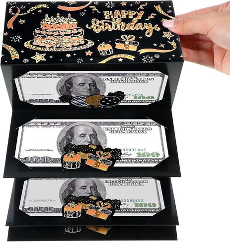 حامل نقود عيد الميلاد، بطاقات نقود لعيد الميلاد من الذهب الأسود، مغلفات هدايا نقدية لأعياد الميلاد السعيدة، بطاقة هدايا مفاجئة للرجال والنساء، مكافآت الشركة الحالية in Kuwait