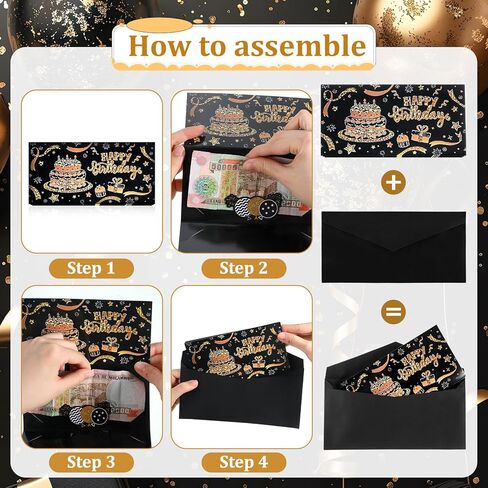 حامل نقود عيد الميلاد، بطاقات نقود لعيد الميلاد من الذهب الأسود، مغلفات هدايا نقدية لأعياد الميلاد السعيدة، بطاقة هدايا مفاجئة للرجال والنساء، مكافآت الشركة الحالية in Kuwait