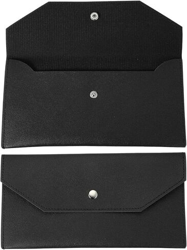 PATIKIL Cash Envelope Wallet, Budget Cash Holder Reusable Money Bag Pouch Leather Money Organizer Pouch for Men Women Receipt Check Bill Travel Graduation Holidays, Red in Saudi Arabia