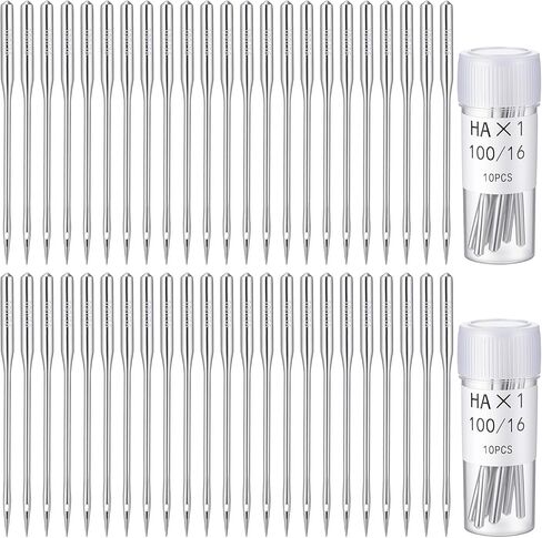 TIESOME 80 Pcs 100/16 Heavy Duty Sewing Machine Needles, Universal Metal Sewing Machine Needles for Leather Jeans Canvas Heavy Fabrics Home Sewing Machines in Saudi Arabia