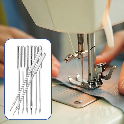 TIESOME 80 Pcs 100/16 Heavy Duty Sewing Machine Needles, Universal Metal Sewing Machine Needles for Leather Jeans Canvas Heavy Fabrics Home Sewing Machines in Saudi Arabia