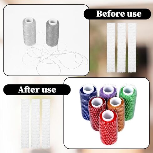TIESOME 200 Pcs Thread Net Spool Saver Huggers, Sewing Thread Wire Mesh Spool Protectors for Sewing Embroidery Quilting Machine Thread Cones, 6x1cm in Saudi Arabia