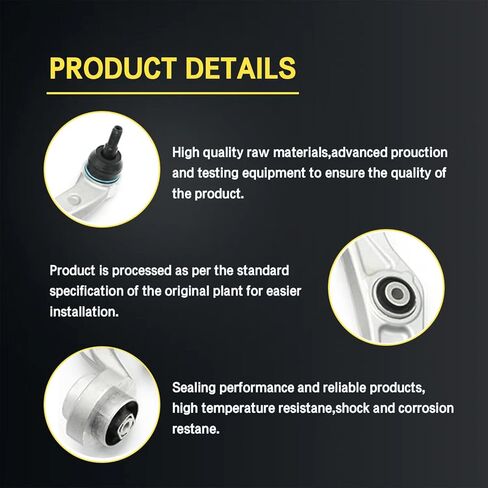 Front Lower Upper Control Arm Compatible With 2009-2010 Audi A4/Quattro A5/Quattro Q5 S4,2008-2010 Audi S5 in Saudi Arabia