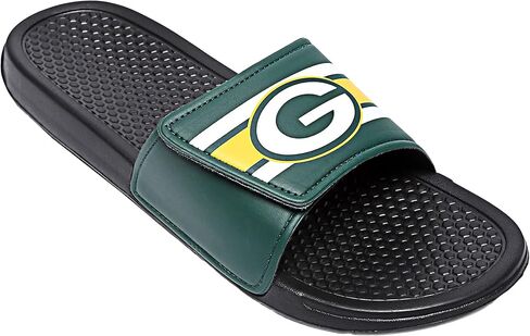 FOCO Jacksonville Jaguars NFL Mens Stripe Legacy Sport Slide - S in Saudi Arabia