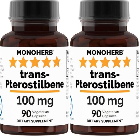 Trans-Pterostilbene 100 mg per Capsule - 90 Vegetarian Capsules in Saudi Arabia