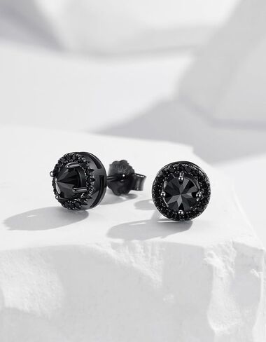 Stud Earrings 925 Sterling Silver Stud Earrings for Mens Womens Pierced Mens Earrings Jewelry Gift for Father's Day Gifts in Saudi Arabia