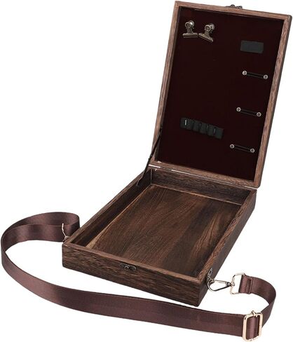 Yoidesu Writers Messenger Wood Box, Artistic Style Wooden Easel Tabletop Art Box Spacious for Architects for Outdoor Drawing Writing in Saudi Arabia