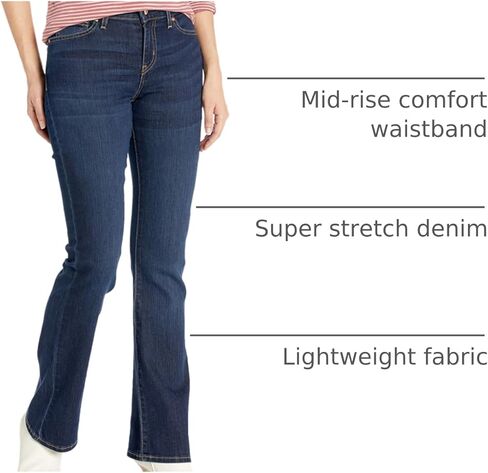 Signature by Levi Strauss & Co. Gold Label Totally Shaping Bootcut Jeans Crackleton 20 M in Saudi Arabia