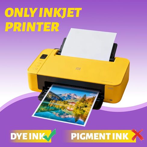 Uinkit 8.5x11 48lb 180Gsm 100 Sheets Inkjet Photo Paper Glossy Professional Photographic Paper Letter Size 8.5Mil Instant Dry Suitable for All Ink Printers in Saudi Arabia