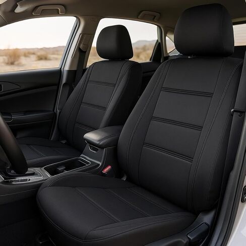 Car Front Seat Covers Only, Waterproof Anti Slip Vehicles Low Back Piping Seat Protectors, Breathable Auto Interior Chair Protection Accessories, Universal for SUV, Truck, RV (Blue) in Saudi Arabia
